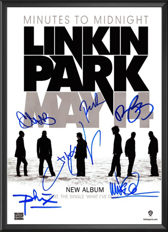 Linkin Park - Minutes To Midnight Signed Music Print